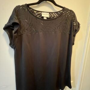 Ava & Viv Target Black Top with Detail